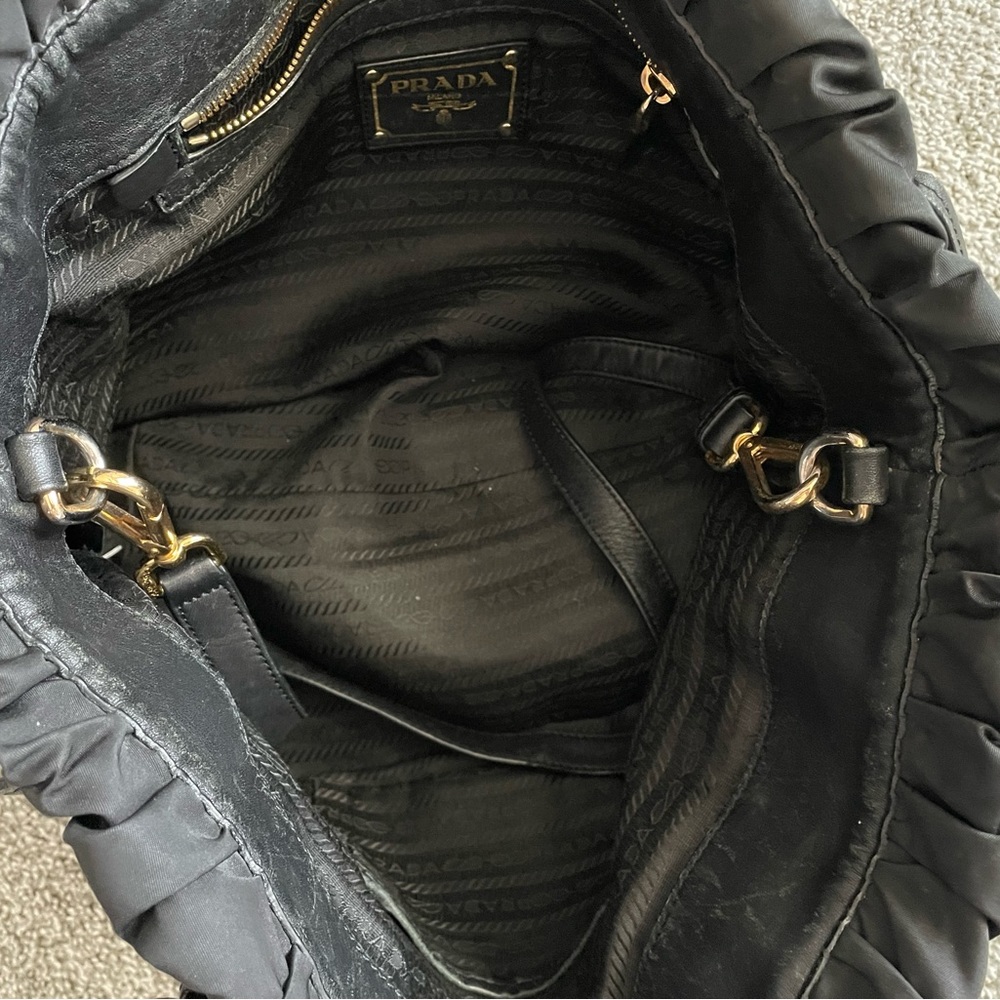 Prada Black Gaufre Tote Bag - Picture 14 of 17